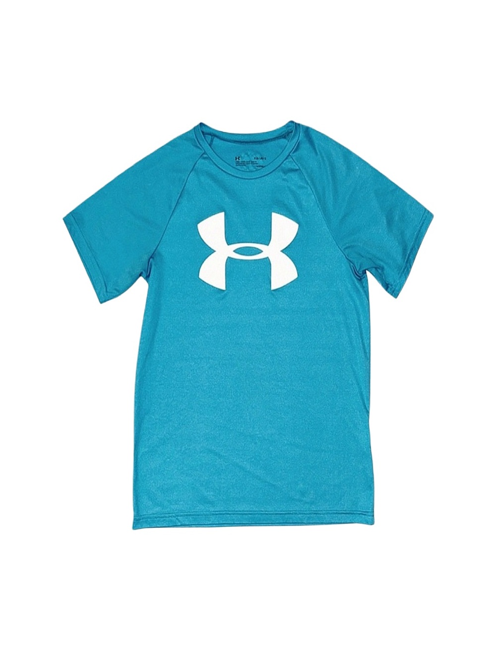 UNDER ARMOUR Boy's Blue Short Sleeve Shirt Large 14/16